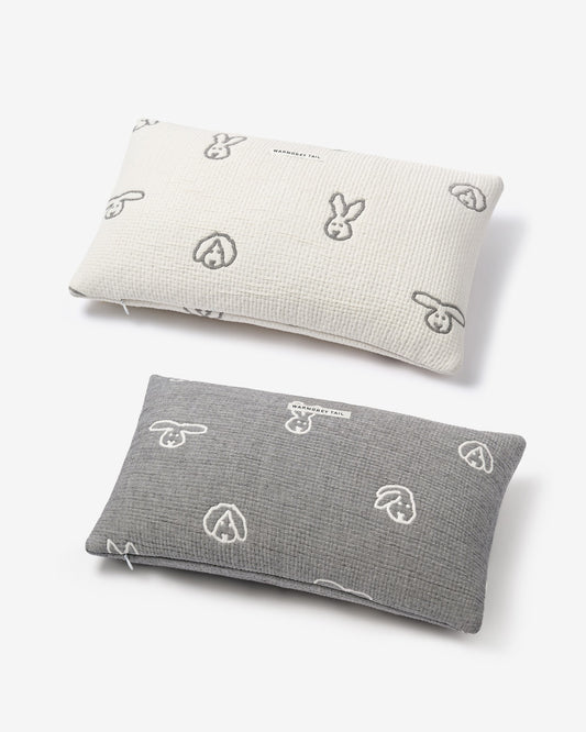 BUNNY BUNNY COTTON MODAL CUSHION & PILLOW CASE - WARMGREY (2colors)
