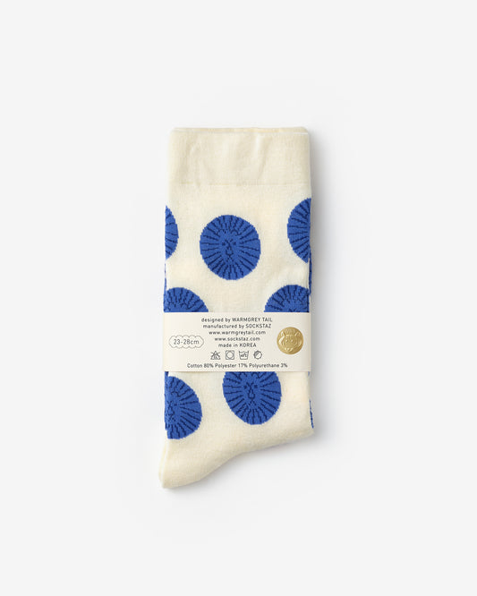 LION SOCKS - BLUE IVORY