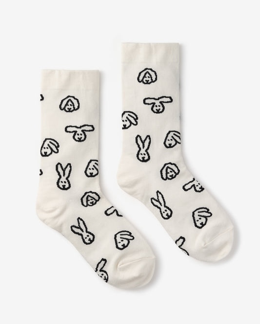 BUNNY BUNNY SOCKS - CREAM