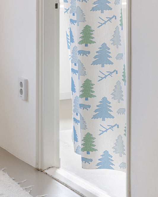 NORTH LAND DOOR CURTAIN - BLUE & GREEN