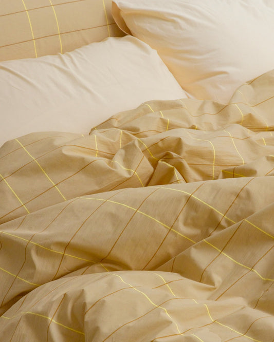 TILE SAND YELLOW DUVET COVER
