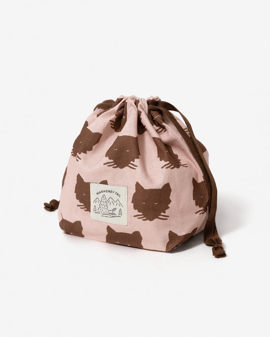 WOLF STRING POUCH - APRICOT