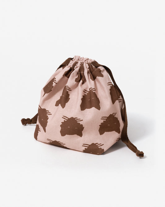 WOLF STRING POUCH - APRICOT