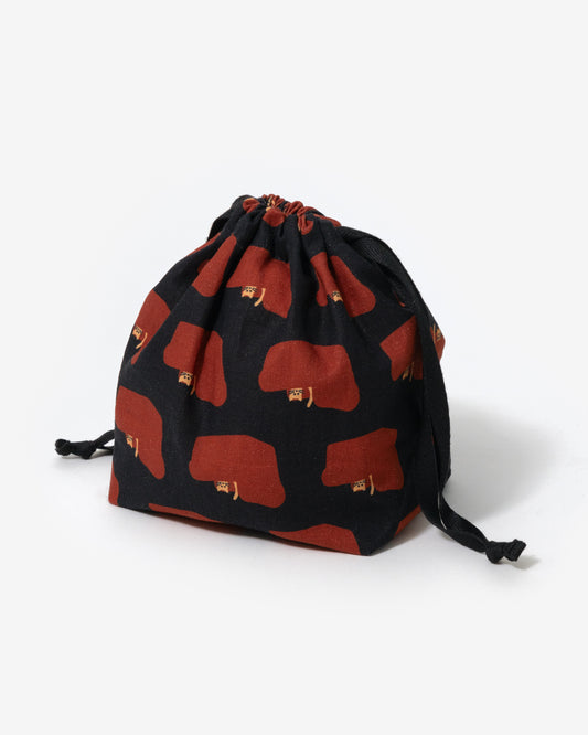 ARMCHAIR STRING POUCH - RED