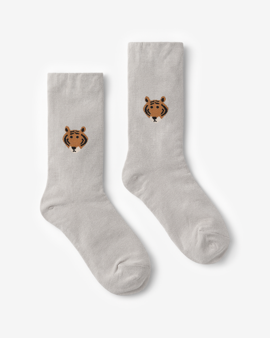 MEET TIGER SOCKS - GREY