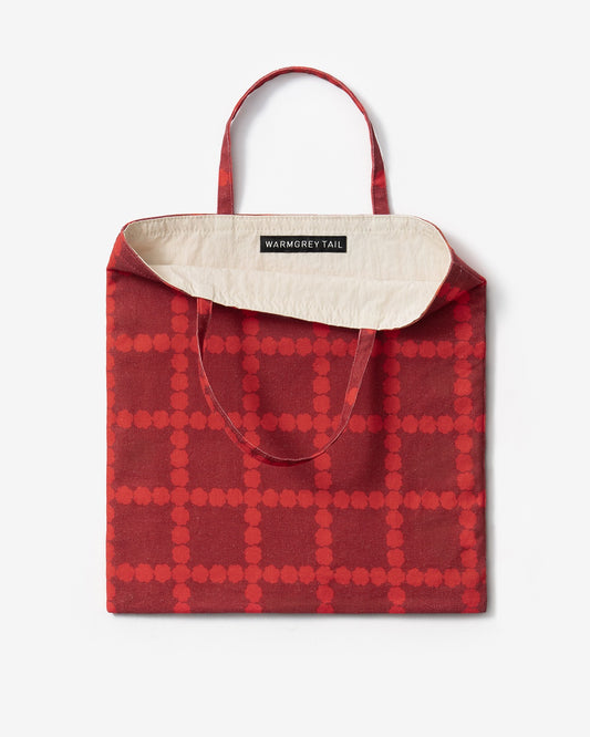 BLOSSOM CHECK MINI BAG - RED