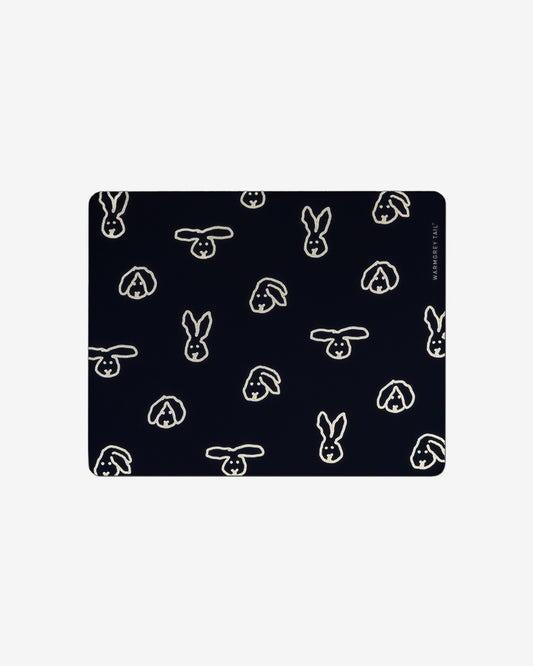 BUNNY BUNNY MOUSE PAD - BLACK
