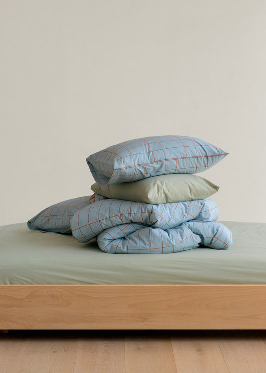 TILE PALE BLUE COMFORTER (5oz/9oz)