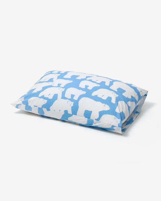 POLAR BEARS BLUE PILLOW CASE (2size)