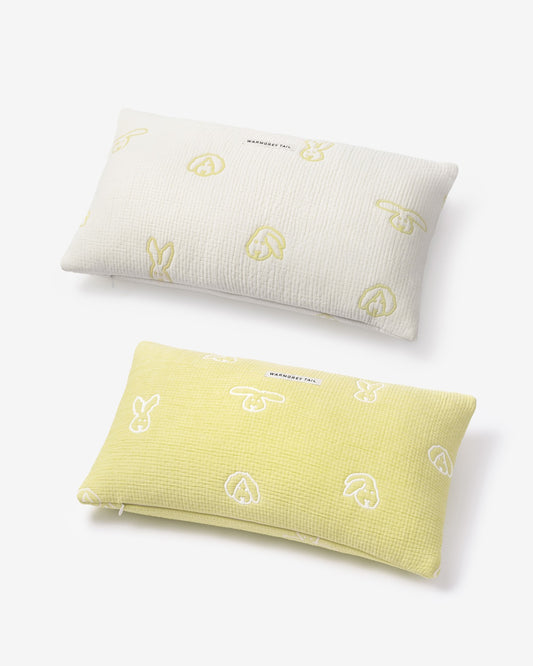 BUNNY BUNNY COTTON MODAL CUSHION & PILLOW CASE - SOFT YELLOW (2colors)