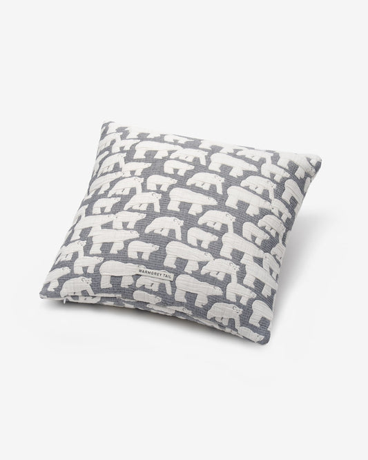 POLAR BEARS CUSHION COVER 5050 - WARMGREY