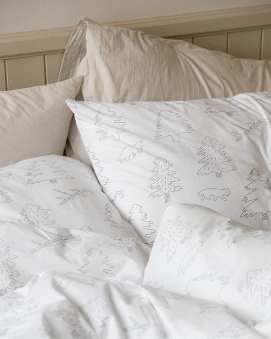 NORTH LAND WHITE DUVET COVER