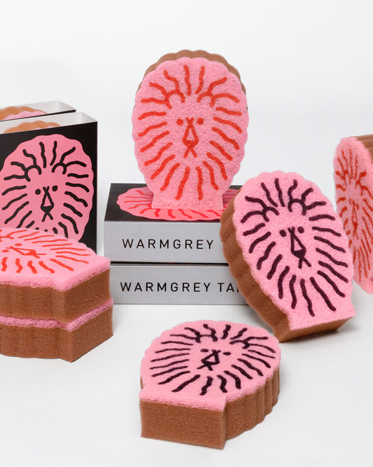 LION DISH SPONGE 4P SET