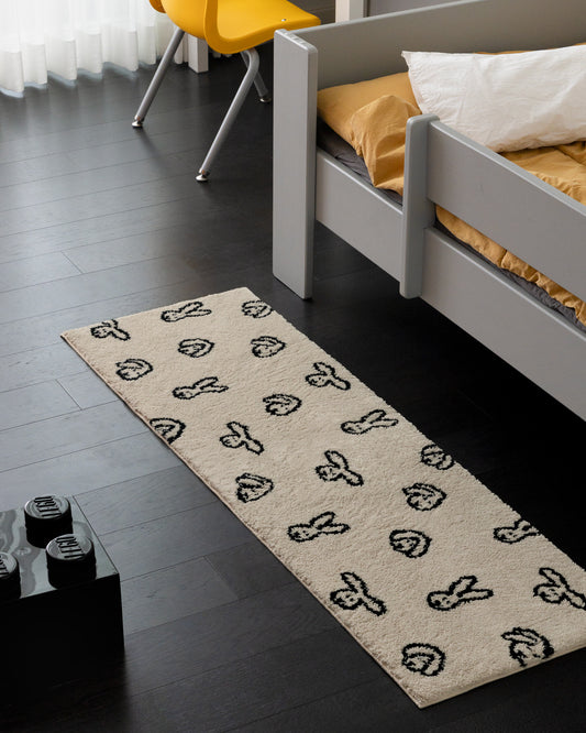 BUNNY BUNNY RUG - CREAM (140x45cm)