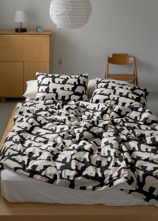 POLAR BEARS BLACK MODAL SUMMER COMFORTER