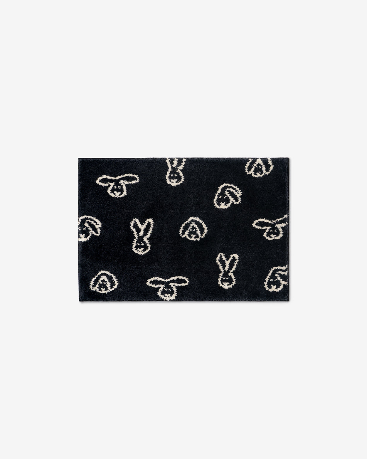 BUNNY BUNNY DOOR MAT - BLACK (65x45cm)