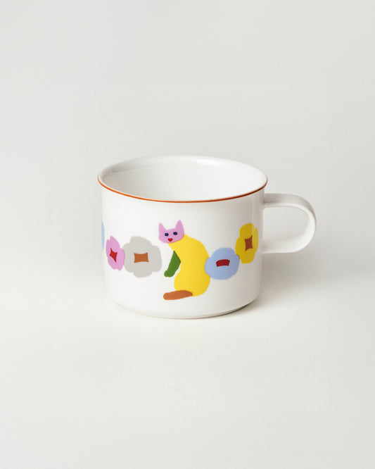 CATS & FLOWERS MUG (250ml)
