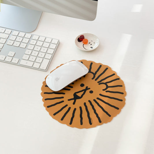 LION MOUSE PAD - BROWN