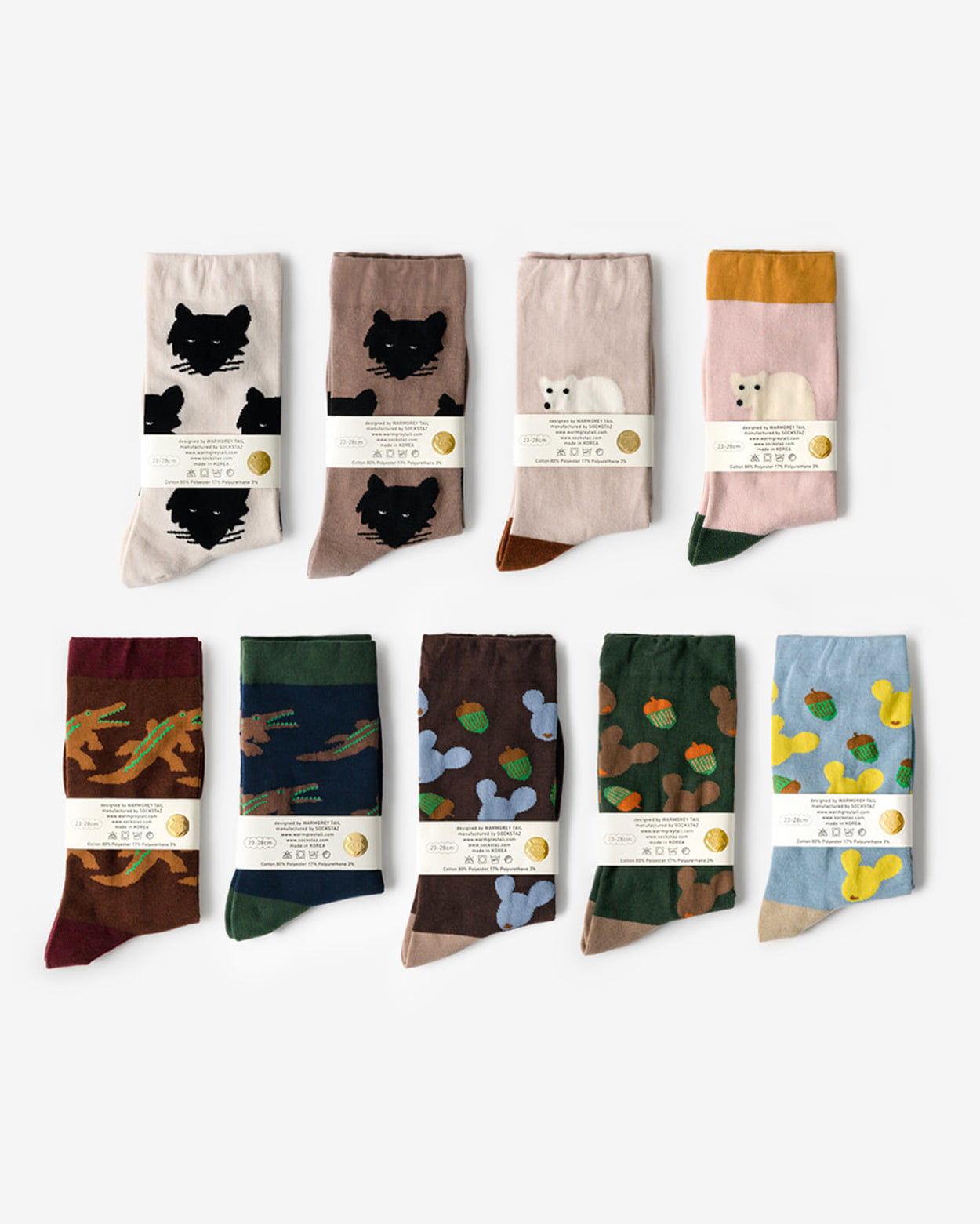 ROLLING BEAR SOCKS - PINK