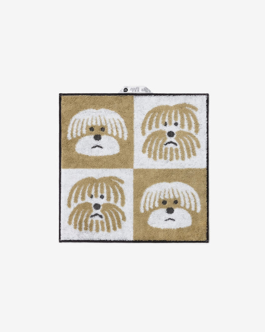 FLUFFY DOG HAND TOWEL - BEIGE