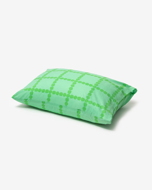 BLOSSOM CHECK MELON SODA PILLOW CASE (2size)