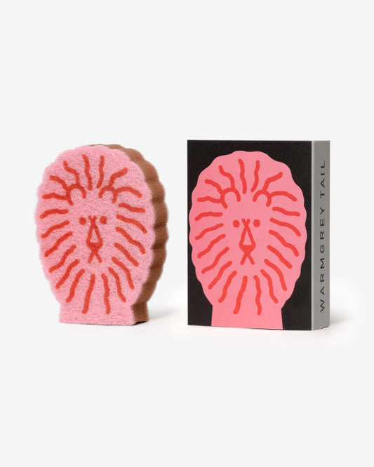 LION DISH SPONGE - RED
