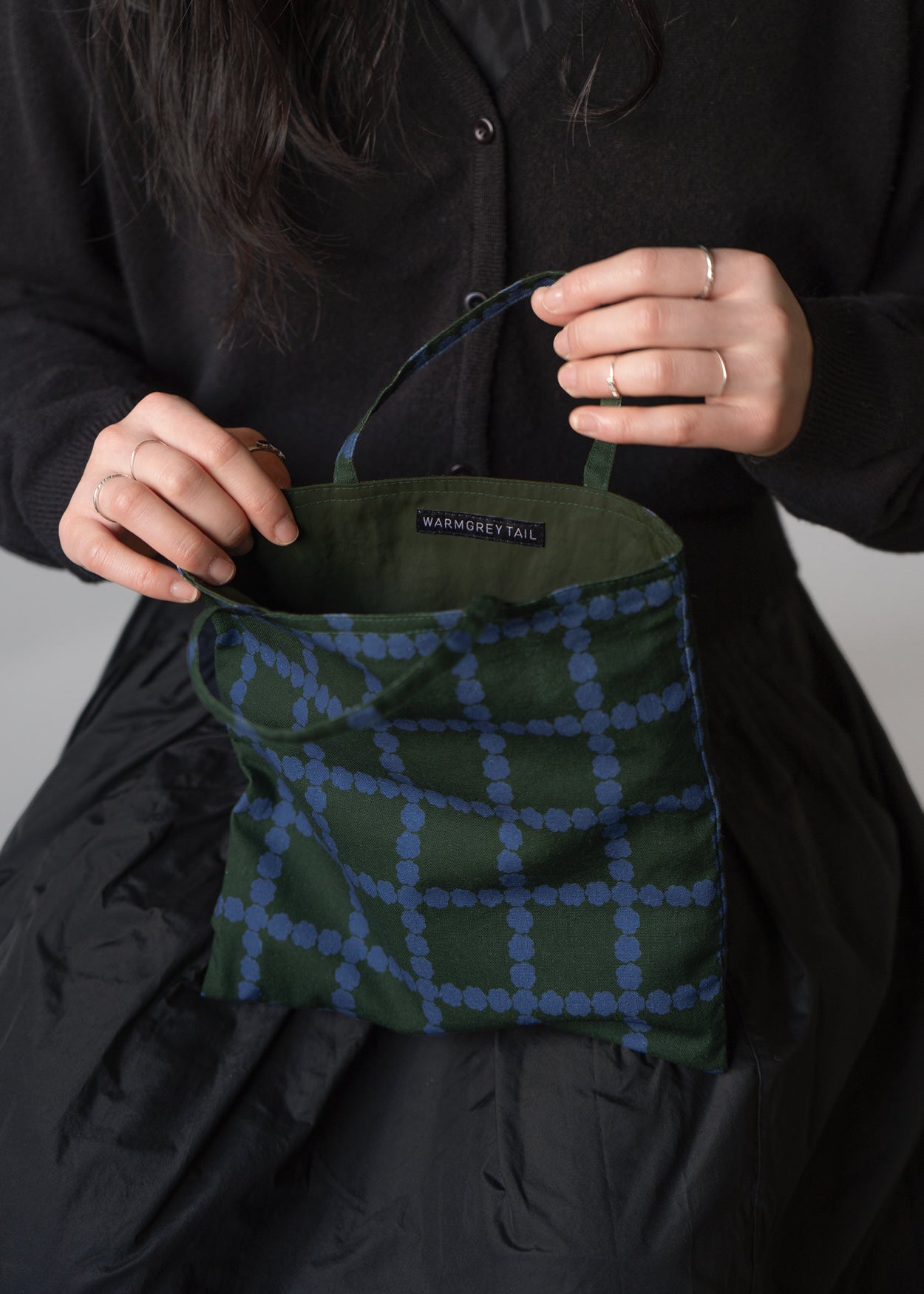 BLOSSOM CHECK MINI BAG - LAVENDER CHOCO