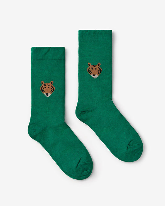 MEET TIGER SOCKS - GREEN