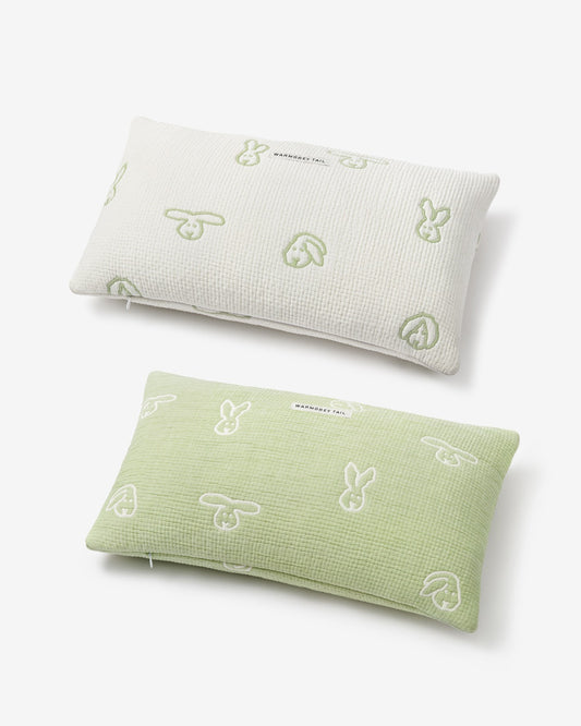 BUNNY BUNNY COTTON MODAL CUSHION & PILLOW CASE - MOSS GREEN (2colors)