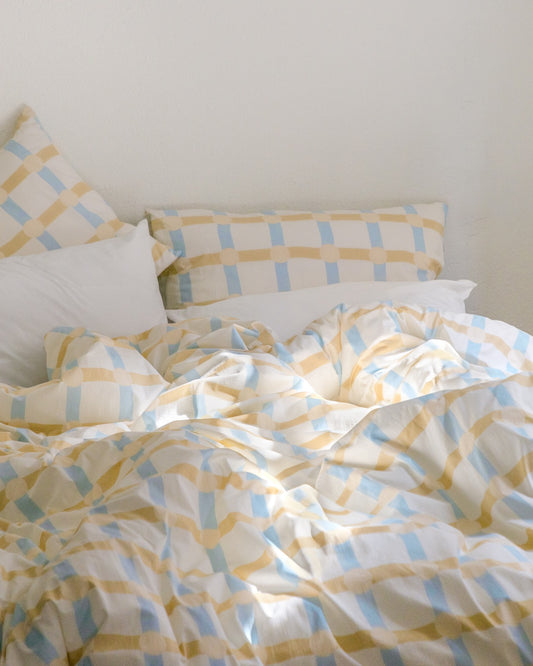 DOT CHECK BLUE STRIPE COMFORTER
