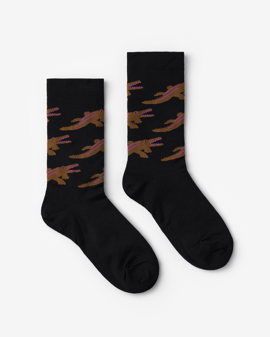 CROCODILE SOCKS - BLACK