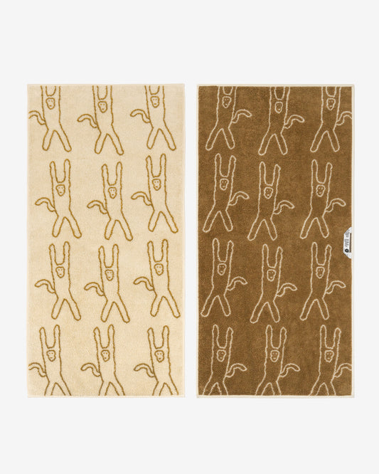 MONKEY FACE TOWEL - IVORY