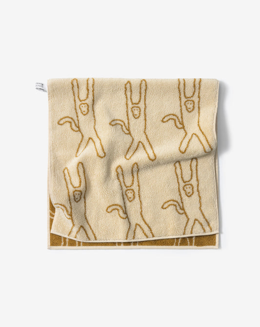 MONKEY FACE TOWEL - IVORY