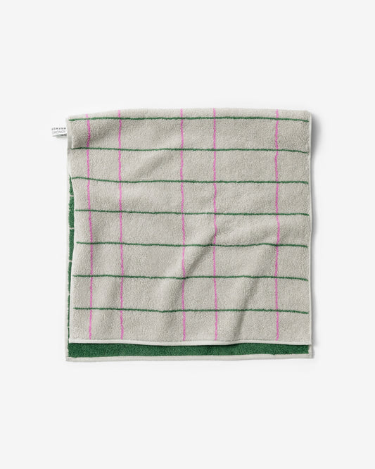 TILE FACE TOWEL - GREY