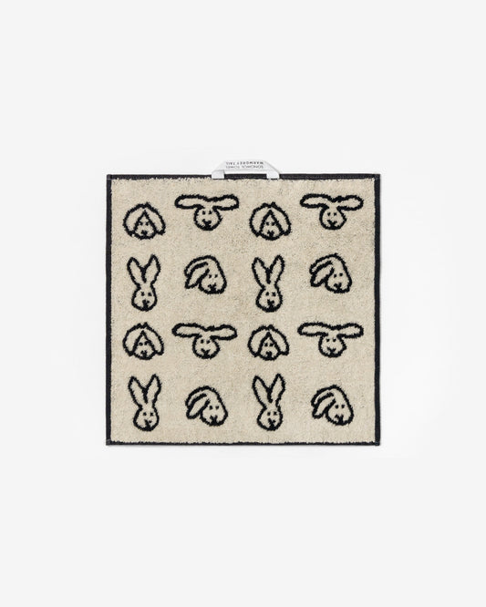 BUNNY BUNNY HAND TOWEL - BLACK