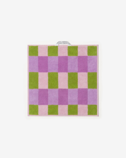 CHECK HAND TOWEL - PINK