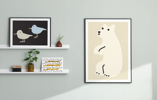 HUGGY BEAR CREAM POSTER