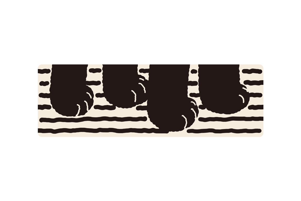 PAW - IVORY STICKER