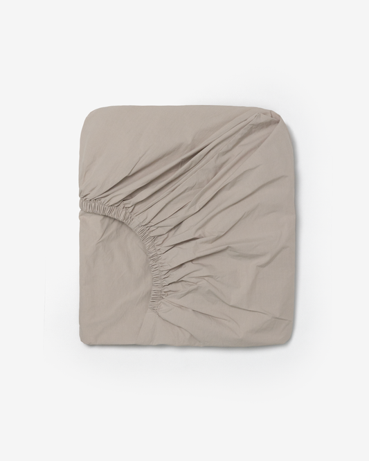 DEEP BEIGE FITTED SHEET