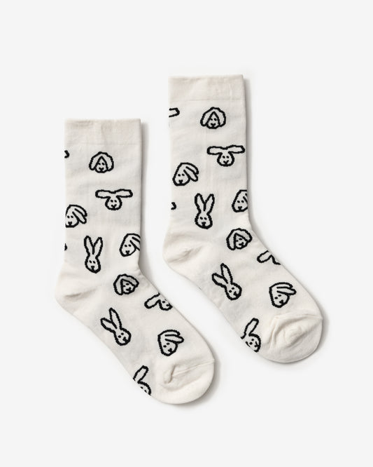BUNNY BUNNY SOCKS - CREAM