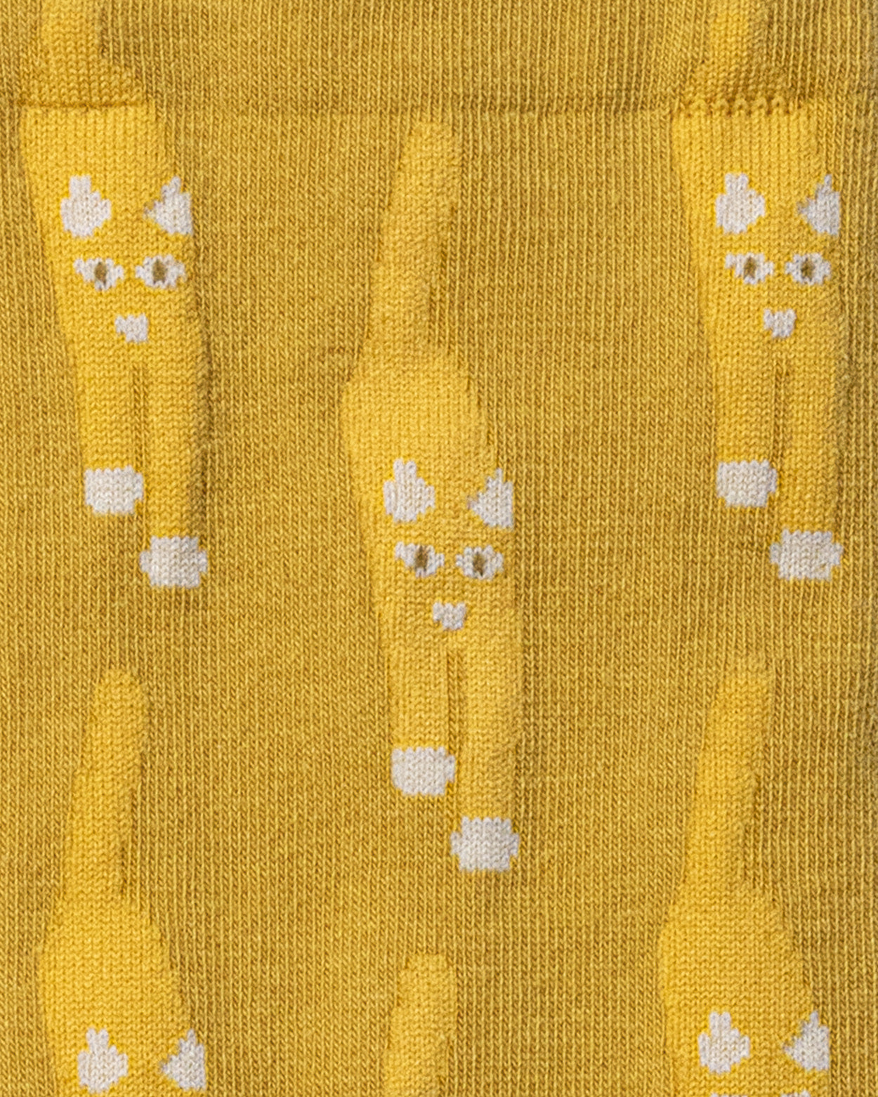 CAT COMING SOCKS - YELLOW