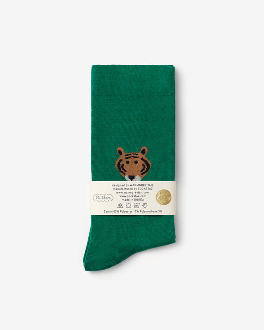MEET TIGER SOCKS - GREEN