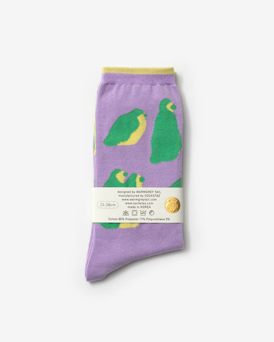 PENGUINS SOCKS - VIOLET