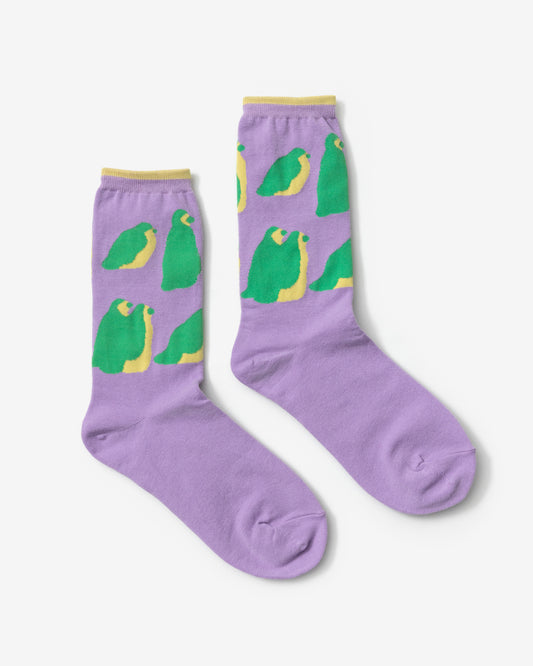 PENGUINS SOCKS - VIOLET