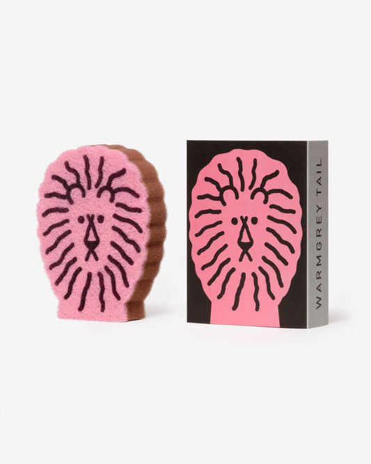 LION DISH SPONGE - BLACK
