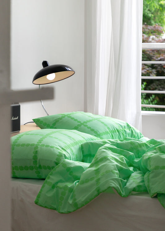 BLOSSOM CHECK MELON SODA MODAL SUMMER COMFORTER