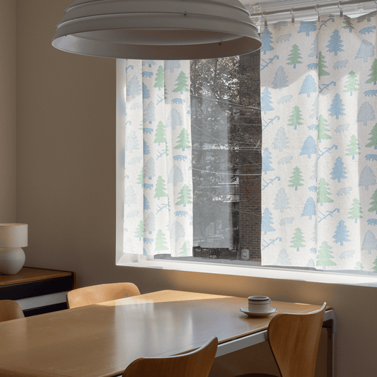 NORTH LAND WINDOW CURTAIN - BLUE & GREEN