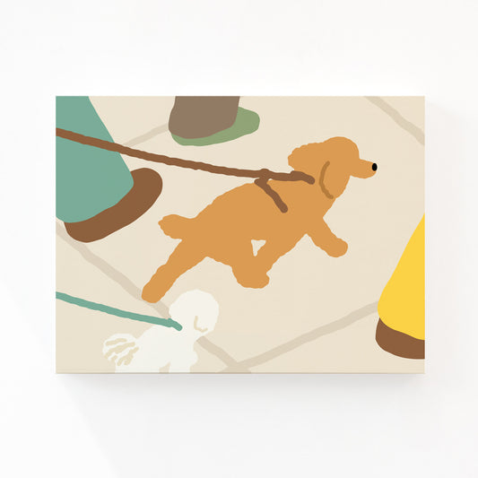 WALKING DOG CANVAS