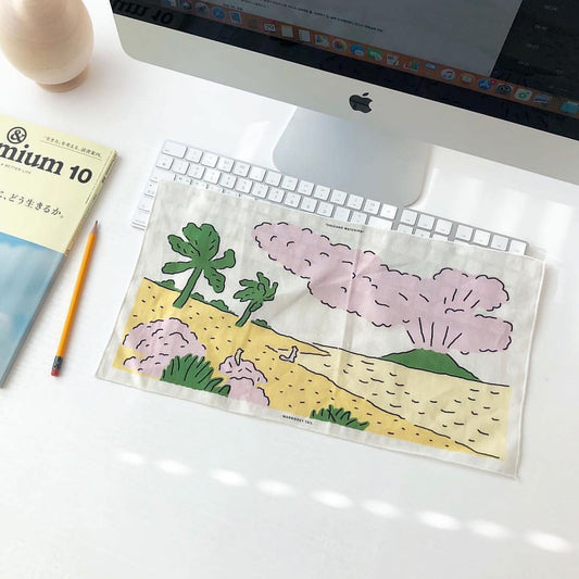 VOLCANO WATCHING TINY FABRIC