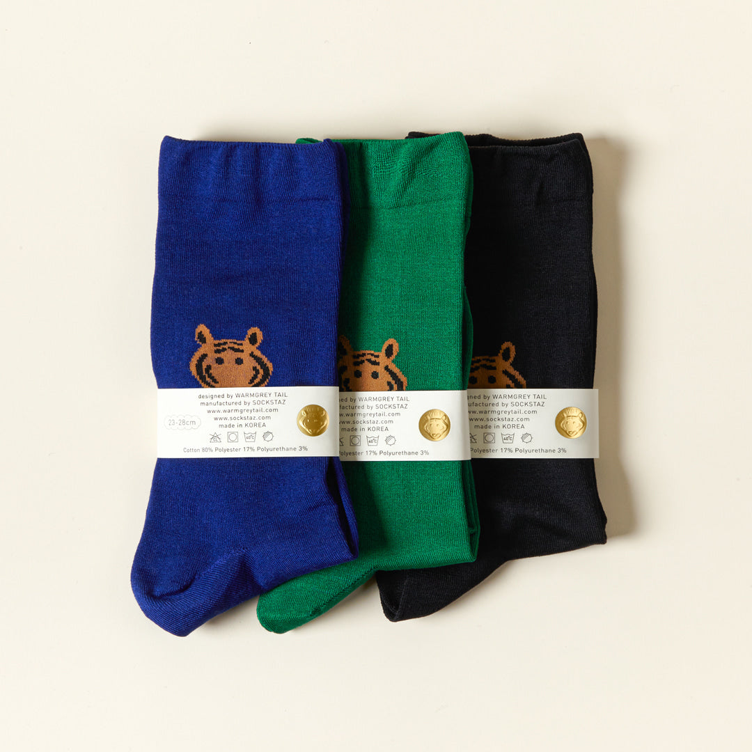 MEET TIGER SOCKS - GREEN